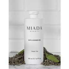 MIADA BEAUTY Shower Gel Green Tea - Canlandırıcı ve Nemlendirici Duş Jeli 500 ml