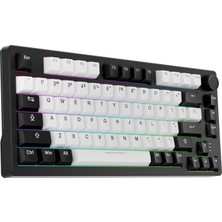 Dareu EK75 Pro Beyaz/siyah - Kablosuz Mekanik Oyuncu Klavyesi - Rgb - Dream Switch-Hotswap- Pbt Tuş Takımı