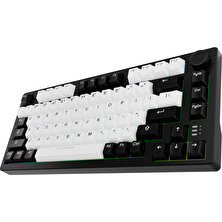 Dareu EK75 Pro Beyaz/siyah - Kablosuz Mekanik Oyuncu Klavyesi - Rgb - Dream Switch-Hotswap- Pbt Tuş Takımı