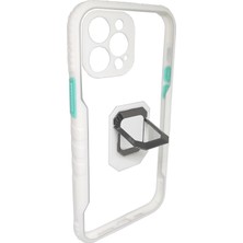 Miscase Iphone Standlı Korumalı Mıknatıslı Mola Telefon Kılıfı Beyaz-Iphone 7-8 Plus