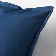 Ikea Gurlı Kırlent Kılıfı - 50X50 cm - Koyu Mavi