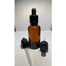 Koçak Ambalaj 50 ml Amber Renk Damlalıklı Cam Şişe 10 Adet