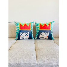 The Boho Home Decor Modern Pop Art- Dekoratif Kırlent Kılıfı