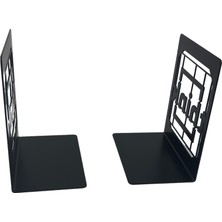 Hero Dizayn Metal Kitap Desteği Kitap Tutucu Ev ve Ofis Dekoratif Aksesuar 2 Li Set