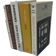 Hero Dizayn Metal Kitap Desteği Kitap Tutucu Ev ve Ofis Dekoratif Aksesuar 2 Li Set