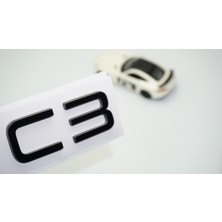 Dk Tuning Citroen C3 Mk3 2016+ Aircross Bagaj Siyah Yazı Logo Amblem