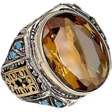 Gevherans Zultanit Veturkuaz Taşlı Gümüş Yüzük 230047470G20Y