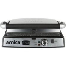 Arnica 5 Kademeli  Tostit Maxi Granit Izlı Tost Makinesi GH26240 6+ Gri 1501 - 2000 Watt