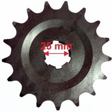 Mondial Atv LX200 Uyumlu Ön Dişli 530-17T Iç 25 mm 6 Tırnaklı Çukur Öm-Erpilsan Elektronik
