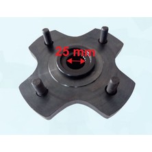 Mondial Atv Polaris Kymco Mxu 300 Uyumlu Jant Poryası 24 Freze 25-43-120 mm 4 Civata Öm-Erpilsan Elektronik