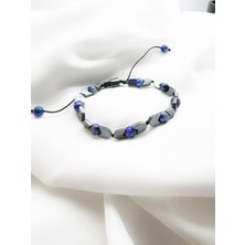 Kehribar Point Blue Shine Bileklik