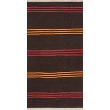 Grand Hedef Halı Anadolu El Dokuma Mürdüm Sarı Rengi Vintage Kilim