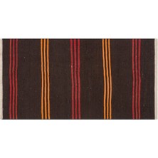 Grand Hedef Halı Anadolu El Dokuma Mürdüm Sarı Rengi Vintage Kilim