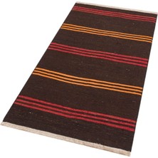 Grand Hedef Halı Anadolu El Dokuma Mürdüm Sarı Rengi Vintage Kilim