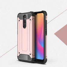 Techno Guru Redmi 8 Tam Koruma Sağlayan Çift Katmanlı Crash Premium Sert Silikon Kılıf