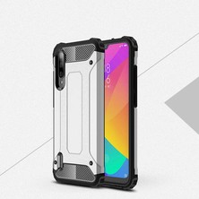 Techno Guru Xiaomi Mi 9 Lite Tam Koruma Sağlayan Çift Katmanlı Crash Premium Sert Silikon Kılıf