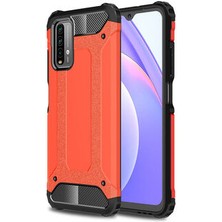 Techno Guru Redmi 9t Tam Koruma Sağlayan Çift Katmanlı Crash Premium Sert Silikon Kılıf