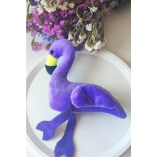 Baş Hediye Dükkanı Mor Filamingo Peluş Anahtarlık ve Çanta Aksesuarı- Hafif (16*10 cm )