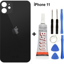Senal Store iPhone Uyumlu 11 Arka Cam Batarya Pil Kapağı + Yapıştırıcı + Tamir Set - Yeşil
