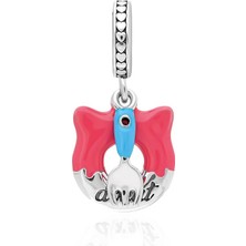 Adal Silver 925 Ayar Gümüş Sallantılı Donut Charm