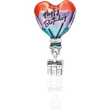 Adal Silver 925 Ayar Gümüş Happy Birthday Charm