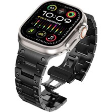 Mimtec Apple Watch Uyumlu Ultra 2 Se Uyumlu 42 44 45 49MM Kordon Paslanmaz Çelik Kordon Kayış