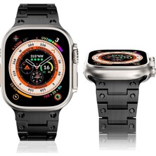 Mimtec Apple Watch Uyumlu Ultra 2 Se Uyumlu 42 44 45 49MM Kordon Paslanmaz Çelik Kordon Kayış