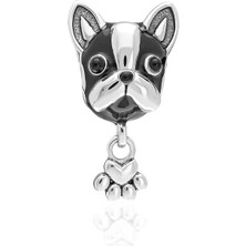 Adal Silver 925 Ayar Gümüş Mineli Köpek Charm