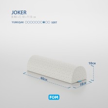 FOM 2'li Joker Çok Amaçlı Visco Horlama Seyahat Uyku Yastık Seti 40 x 18 x 10
