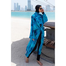 Remsa Mayo Remsa Tesettür Mayo Üzerine Tek Kaftan Kimono Pareo RP014 Berrin