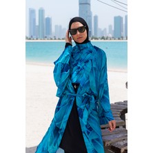 Remsa Mayo Remsa Tesettür Mayo Üzerine Tek Kaftan Kimono Pareo RP014 Berrin