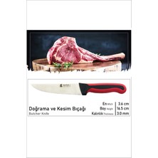 Ökkeş Çelik Hartlap Bıçakları Lua Plastik Kasap Bıçağı No.2