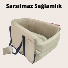 Xpermate Miaunest™ Kedi Taşıma Çantası Kedi Seyahat Çantası Araba Içi Yatak ve Kedi Çantası Bej