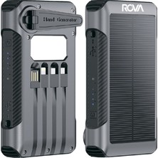 Rova PWS617 10.000 Mah Güneş Enerjili Powerbank ve Taşınabilir Şarj Cihazı