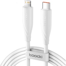 Toocki  20W Pd Type C To  Lightning Ultra Hızlı Şarj Kablosu 100 cm iPhone 14,13,12,11 Pro, Max ,uyumlu