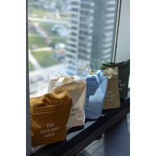 Velvq 2 (Iki) Cepli Kanvas Gabardin Omuz Çantası Bez Çanta Plaj ve Gündelik Kullanım .the Tote Bag