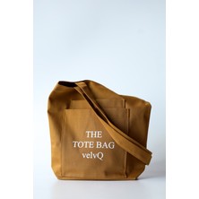 Velvq 2 (Iki) Cepli Kanvas Gabardin Omuz Çantası Bez Çanta Plaj ve Gündelik Kullanım .the Tote Bag