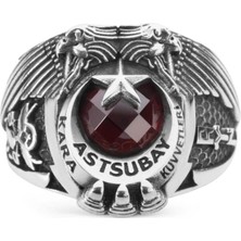 Anı Yüzük Göktürkçe Türk Yazılı Astsubay Yüzüğü