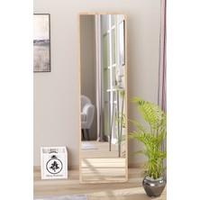 Düz Dikdörtgen 150X43 cm Ayaklı Salon Antre Çocuk Odası Banyo Wc Yatak Odası Boy Aynası