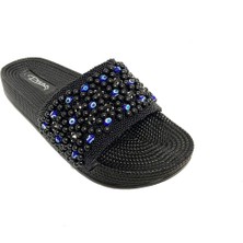 Pienn 20037-007 Anatomik Fashion Taşlı  Kadın Terlik