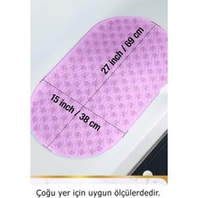 Pimula Home Süper Kaydırmaz Silikon Banyo Paspası Vantuzlu Banyo ve Duş Kaydırmazı