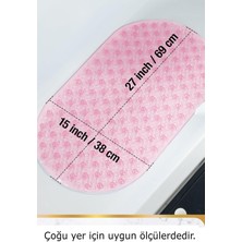 Pimula Home Süper Kaydırmaz Silikon Banyo Paspası Vantuzlu Banyo ve Duş Kaydırmazı