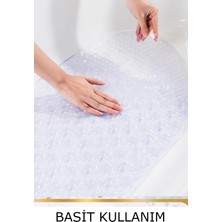 Pimula Home Süper Kaydırmaz Silikon Banyo Paspası Vantuzlu Banyo ve Duş Kaydırmazı