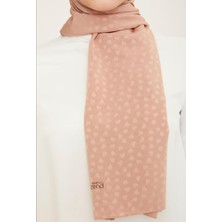 Armine Trend Capri Şal Kalp Detaylı Jakarlı Kaymaz