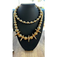 Queen Accessory Plaka Kolye Seti