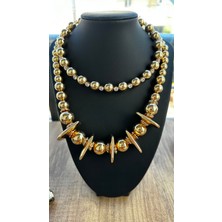Queen Accessory Plaka Kolye Seti