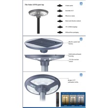 Philips Sokak Lambası, Direk Üstü Lamba, Güneş Enerji Pili, Philips Essential Smartbright BPC010 LED20/MCT Solar Direk Üstü