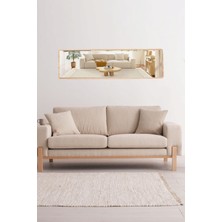 Olcay Aksesuar Yatay 150X43 cm Hol Konsol Dresuar  Antre Koridor Aynası Salon Banyo Wc Aynası