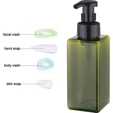 Jinlin Shop B A-Trans Stili 650ML Dolumlu Sabun Pompası Şişesi Kare Sıvı Losyon Şampuan Dağıtıcı Banyo Duş Köpüklü Boş Şişe (Yurt Dışından)