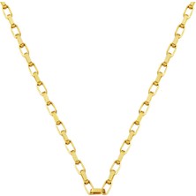 Bilezikci Halkalı 14 Ayar Altın Üniseks Zincir Kolye 65 Cm.